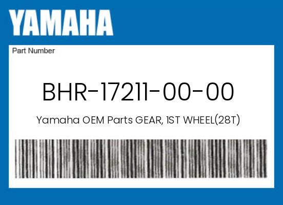 0 Yamaha OEM Part BHR-17211-00-00