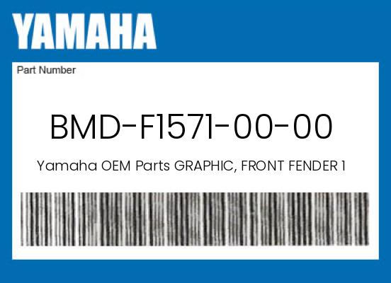 0 Yamaha OEM Part BMD-F1571-00-00