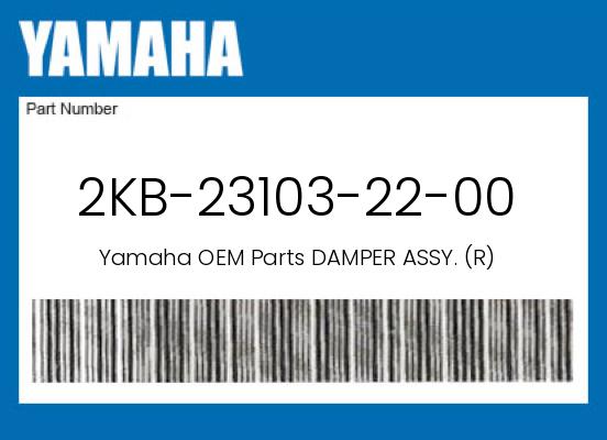 0 Yamaha OEM Part 2KB-23103-22-00
