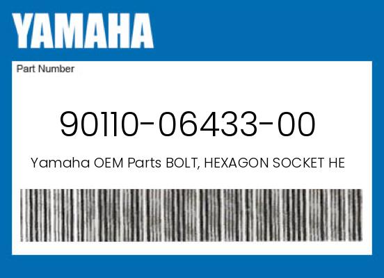 0 Yamaha OEM Part 90110-06433-00